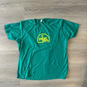 Pearl Jam Green Seattle Logo Tee